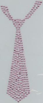 領帶圖形燙圖 高品質服裝輔料廠家直銷